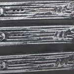 Lock pick Handle - 'Rib Cage Handle' - Black with White Flex