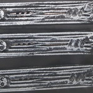 Lock pick Handle - 'Rib Cage Handle' - Black with White Flex