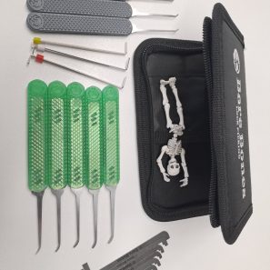 Advance Lock Picking Kit - 8 Picks (Hooks), TOK, Feral Tension, case - WITH Coffin Handles