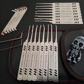 Expanded Lock Picking Kit .023 & .020 - 16 Picks (Hooks/Rakes), TOK, BOK, case