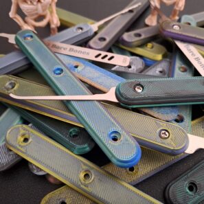 'Bone Grip' Handles Multi-Colour 'Silk' (8 pack)
